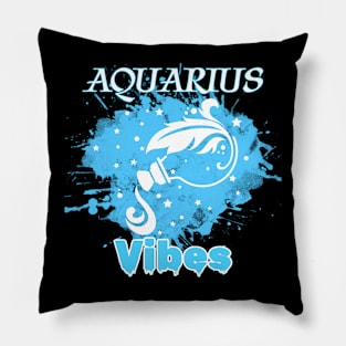 Aquarius vibes Pillow