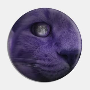 Cat's Eye Moon Pin