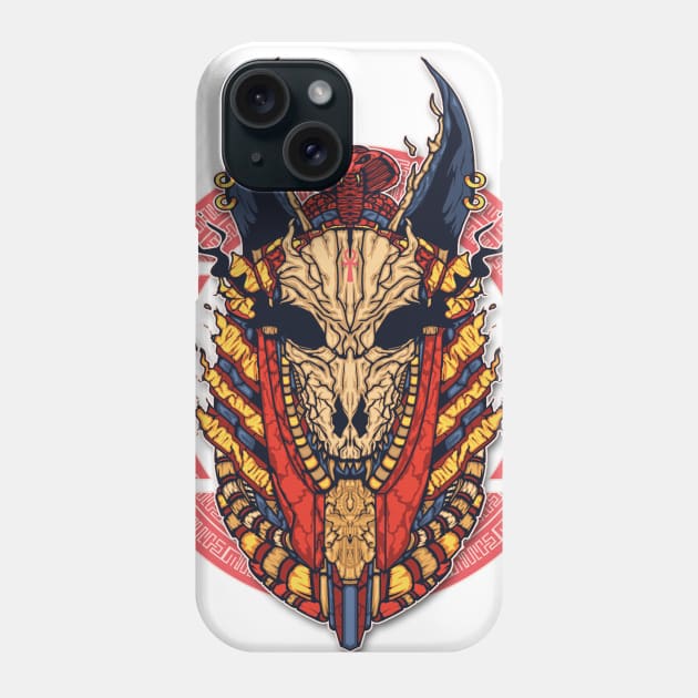 Anubis Skull Mask Phone Case by HappymanStudio