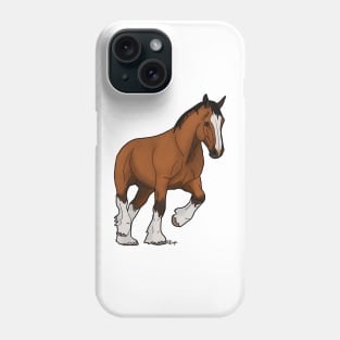 Clydesdale horse Phone Case