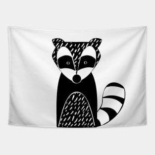 Raccoon Cute Design Tapestry
