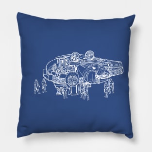 80's Toy Spaceship Pillow