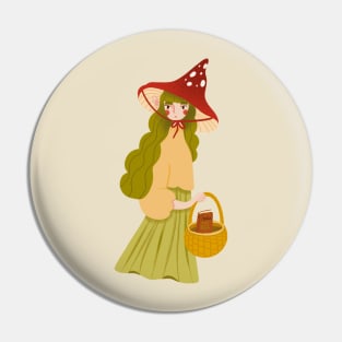 Lady Amanita Pin