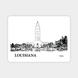 Louisiana State USA Magnet