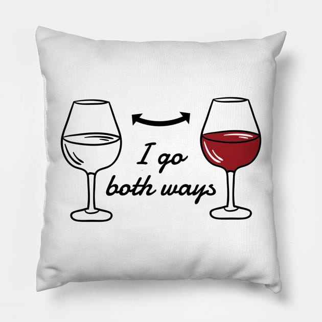 Hydration is Key: I Swing Both Ways Pillow by Life2LiveDesign