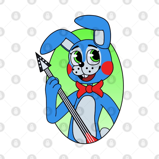 Toy Bonnie (Design 2) - Five Nights at Freddy's 2 by DragonfyreArts