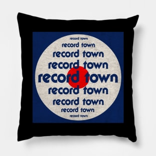 Record Town 1980s Defunct Vinyl and Cassettes Store Pillow