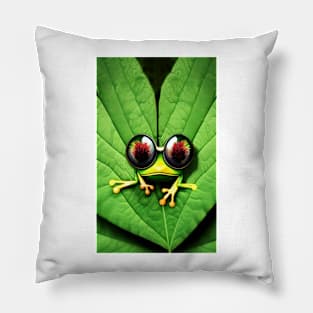 Frog Gots Eyes For You Pillow