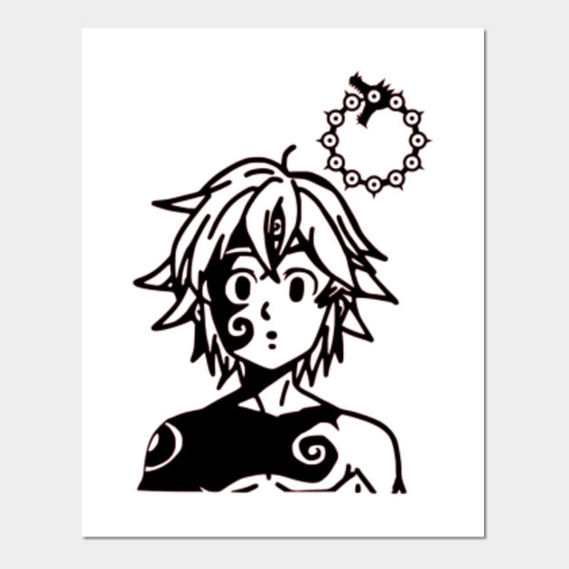 Meliodas Seven Deadly Sins Seven Deadly Sins Meliodas Poster Und Kunst Teepublic De