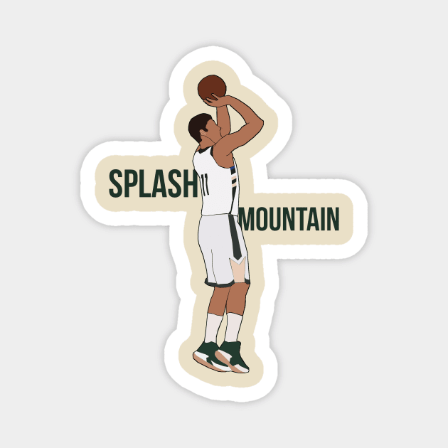 Brook Lopez 'Splash Mountain'- Milwaukee Bucks Magnet by xavierjfong