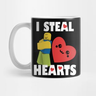 valentines robux Kubki Roblox Noob Oof Teepublic Pl