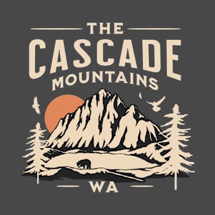 Cascade Mountains Washington State Camping PNW T-Shirt T-Shirt T-Shirt