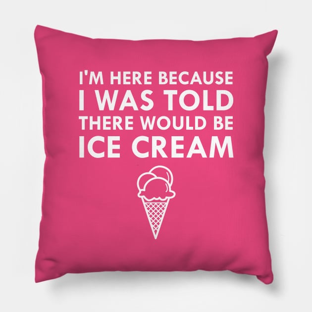 I Was Told There Would Be Ice Cream Pillow by FlashMac