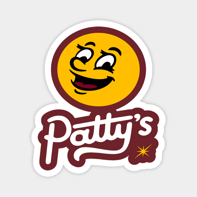 Patty's Service Station Smiley Magnet by Vault Emporium