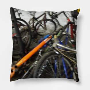 abandoned bycicles - 1 Pillow