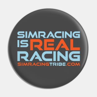 Simracing is real racing Pin