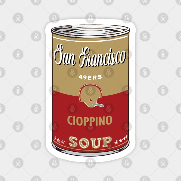 San Francisco 49ers Soup Can Magnet by Rad Love