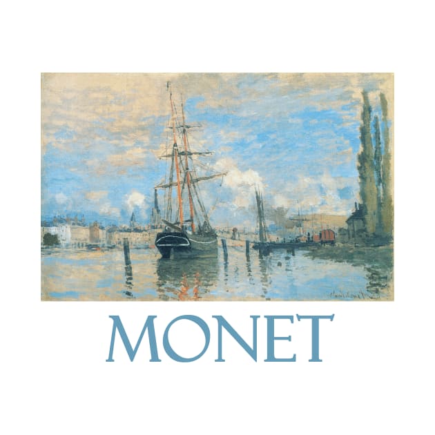 The Seine at Rouen (1872) by Claude Monet by Naves