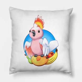 Major Birb! - Major Mitchell Cockatoo Pillow