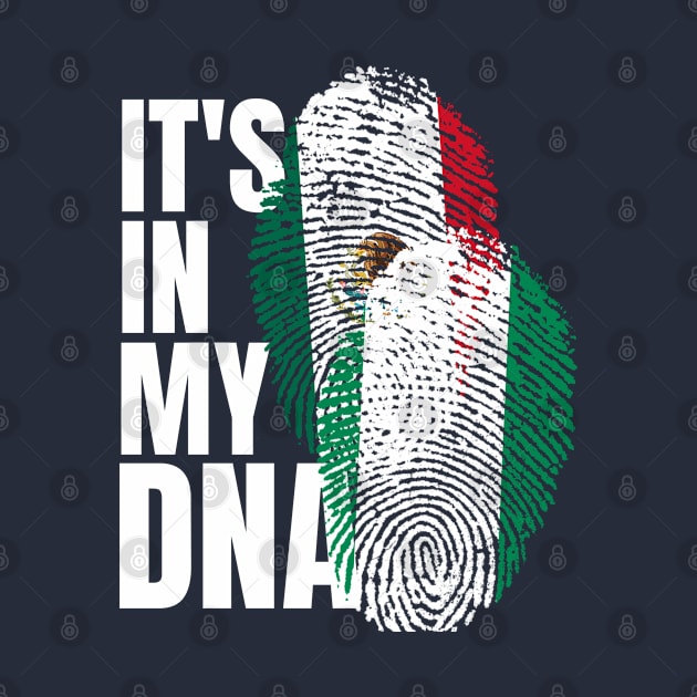 Nigerian And Mexican Mix Heritage DNA Flag by Just Rep It!!