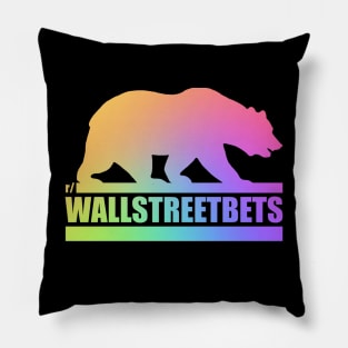 Wallstreetbets Gay Bear - Stock market Day Options Trader Pillow