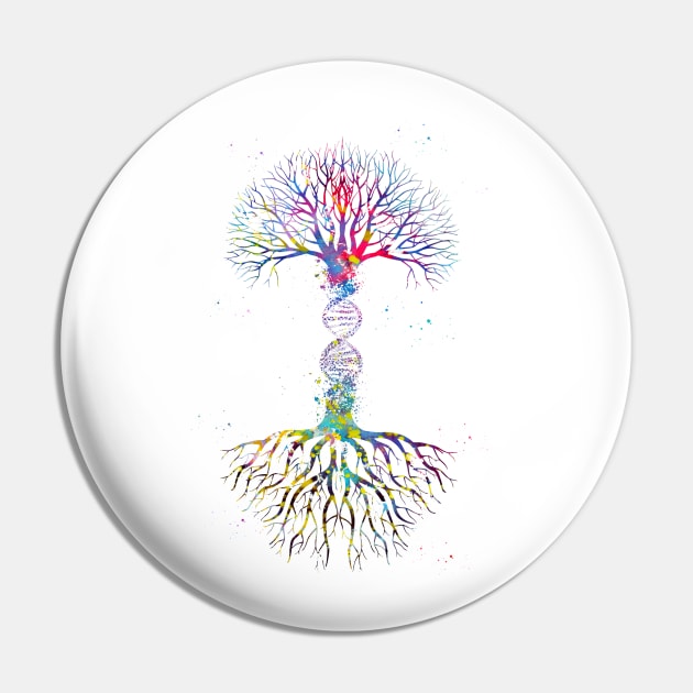 DNA Tree Pin by erzebeth