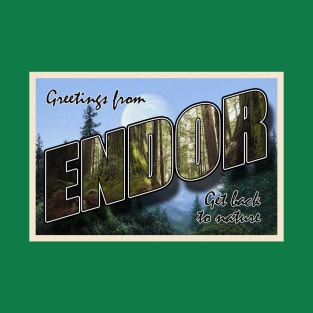 Endor Travel Postcard T-Shirt