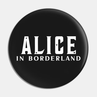 Alice in borderland title white Pin