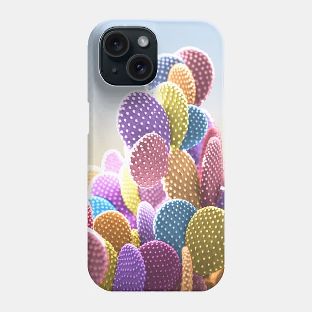 Pastel Cactus: Surreal photo in bright confetti colors Phone Case by AtlasMirabilis