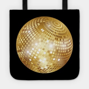 Disco Ball / Mirror Ball / Glitter Ball (Gold) Tote
