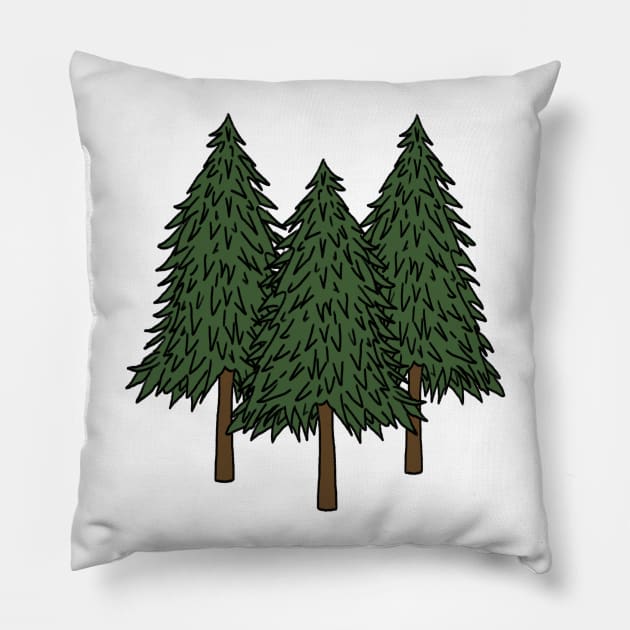 Trees Pillow by wanungara