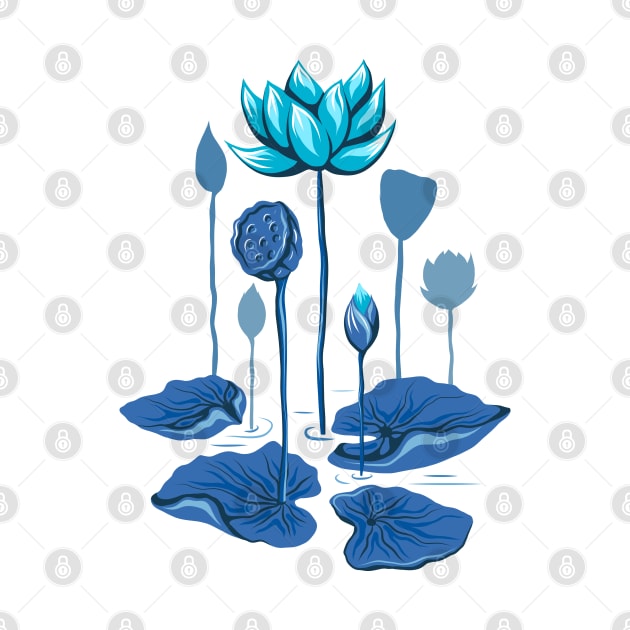 Blue lotus by Veleri