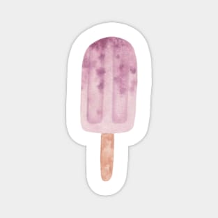 Purple popsicle watercolor Magnet