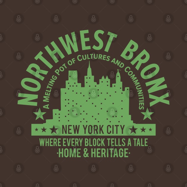 Northwest Bronx Skyline - A Tapestry of Home and Heritage by Boogosh