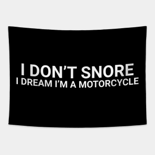 Dad Snoring Motorcycle Gift Tapestry