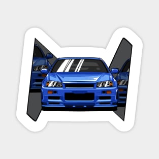 R34 - Godzilla JDM Magnet