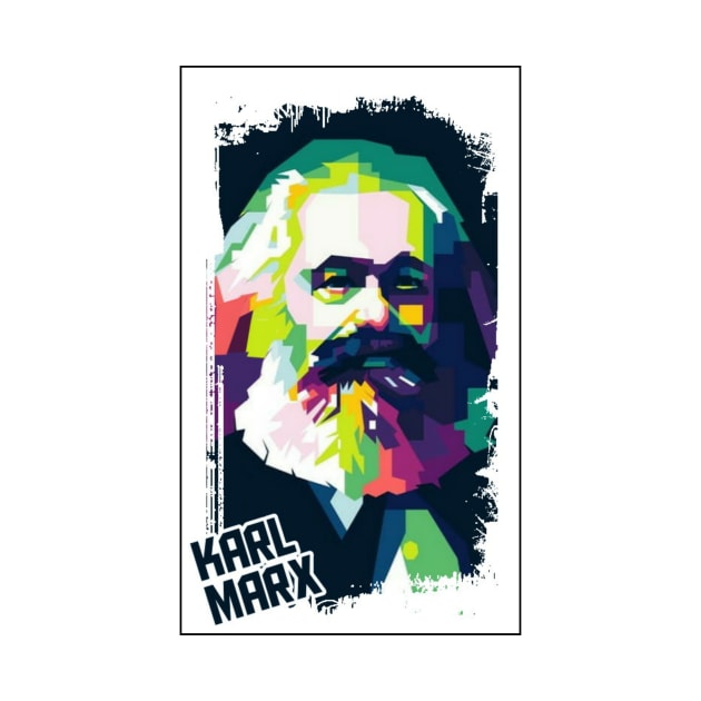 Karl Marx Popart by WPAP46