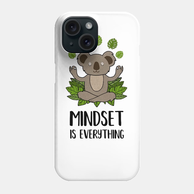 Koala Yoga, Motivational Quote, Meditation, Mindset Phone Case by dukito