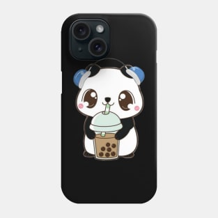 Cute Kawaii Bubble tea lover Panda Phone Case