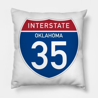 Interstate 35 - Oklahoma Pillow