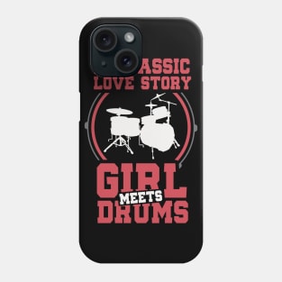 Drummer Girl Love Story Phone Case