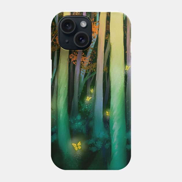 Enchanted Yellow Butterfly Phone Case by JJLosh