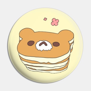 Kawaii Bear Mascotte Pancake Pin