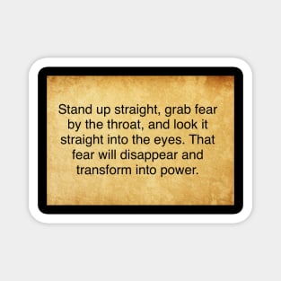 Mountain Monsters Fear Quote Magnet