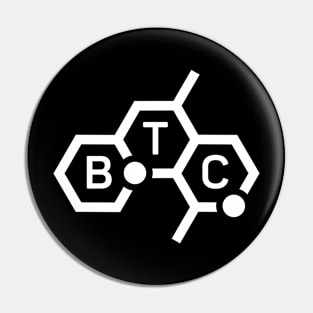 Bitcoin Minimalist Logo Design Pin