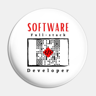 Software Full- Stack Developer motivational design Pin