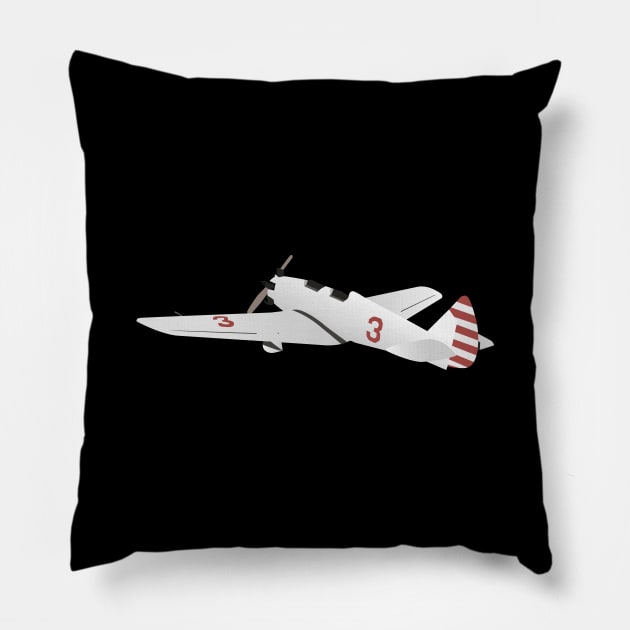 Yakovlev UT-2 Soviet WW2 Trainer Aircraft Pillow by NorseTech