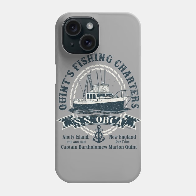 Captain Quint's SS Orca Lts Phone Case by Alema Art