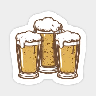 Three Pints of Beer Magnet