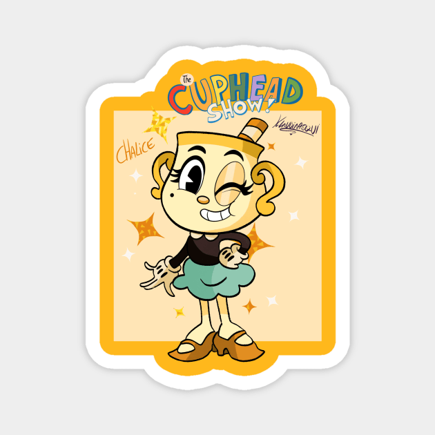 Men's The Cuphead Show! Mugman Ms.Chalice and Cuphead Sketch